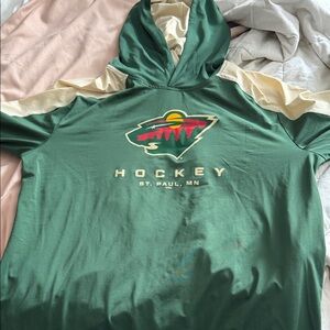 Green Hockey Hoodie